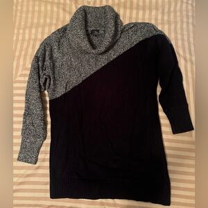 Market & Spruce from Stitch Fix. Cowl neck asymmetrical sweater.